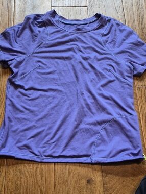 Lululemon Purple Short-Sleeve Active Top